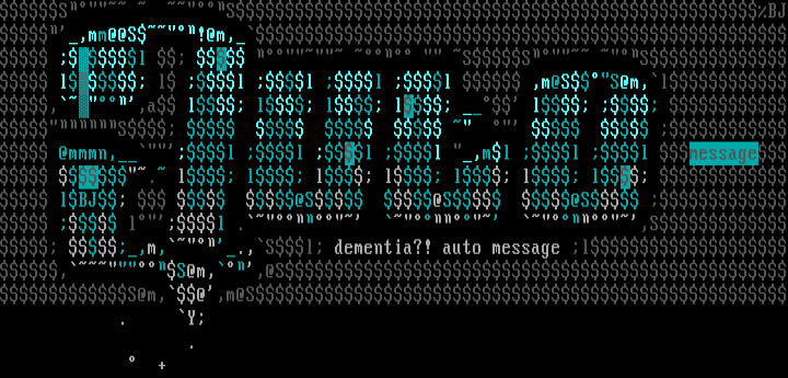 Auto Message Header (Dementia) by Black Jack
