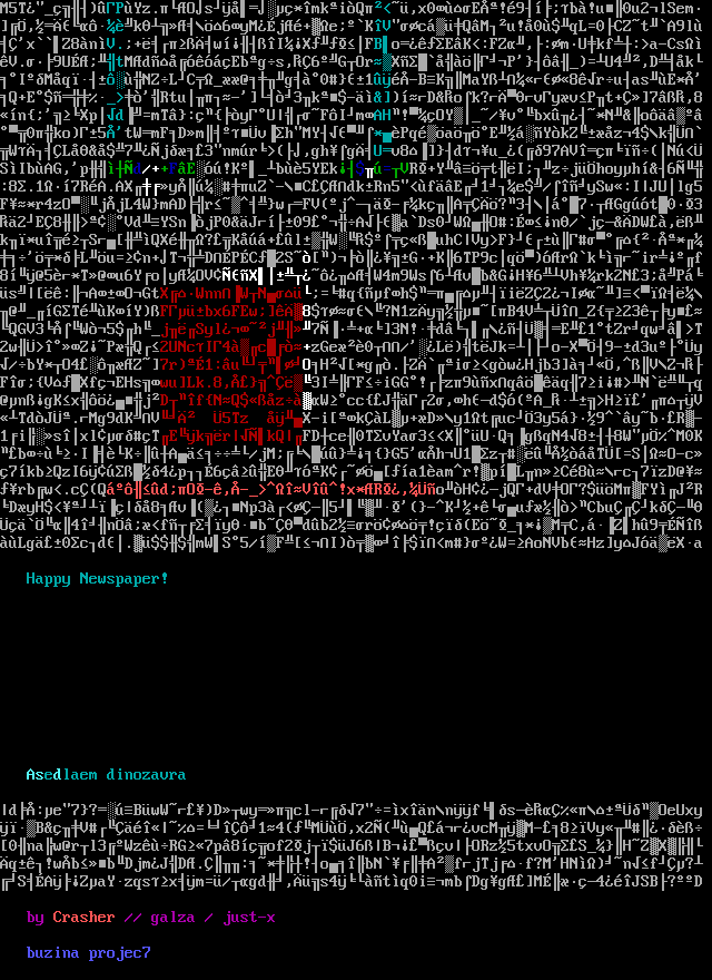 happy newspaper! [80x50] by Crasher