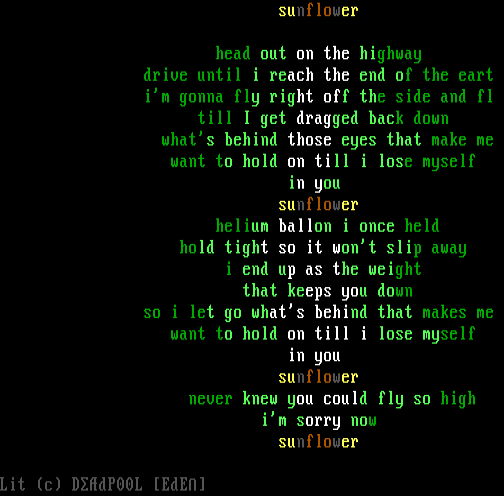 Sunflower by Deadpool