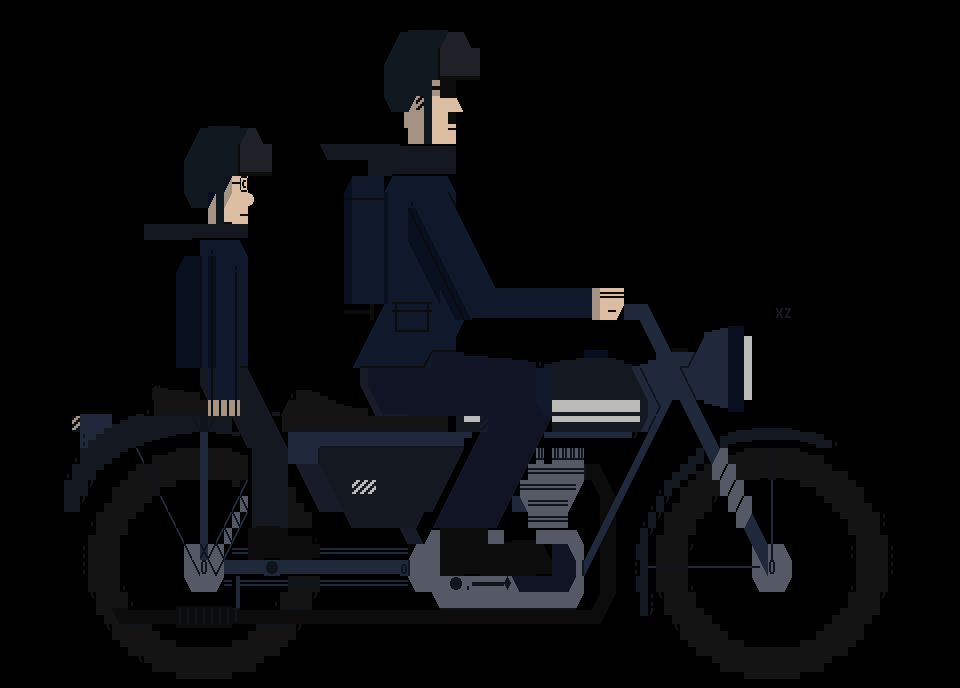 motorcycle sketch by hellbeard