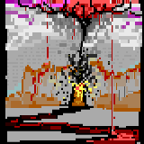 Burning of Bamiyan Buddhas by Mavenmob