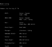 RaGE 08/94 Member Listing by MiST