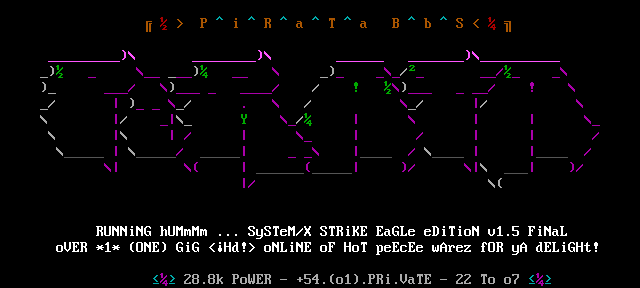 PiR8^BbS aSCii #1 by WarLoCk